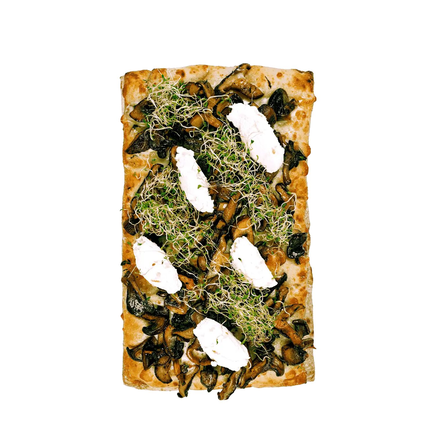 Top down image of traditional flatbread recipe