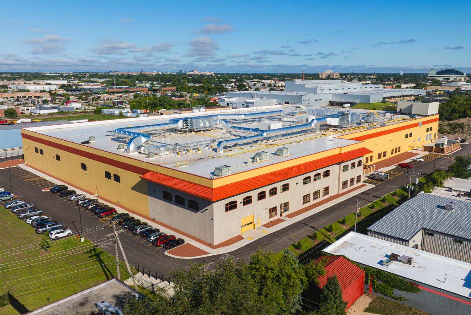 Aerial view of new West Milwaukee Facility